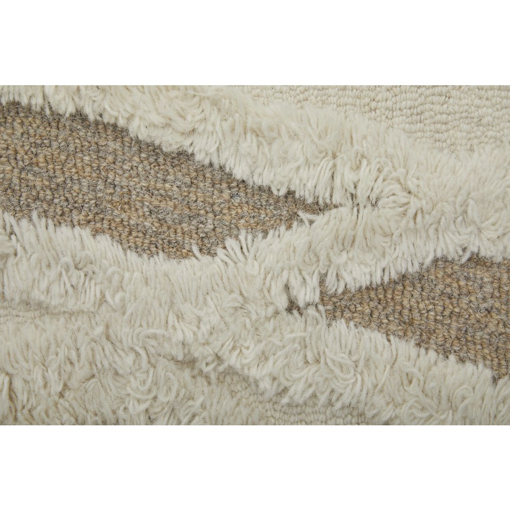 Anica Premium Wool Tufted Area Rug, Boho Moroccan, Ivory/Beige, 9ft x 12ft, ANC8008FIVYBRNG00. Picture 6