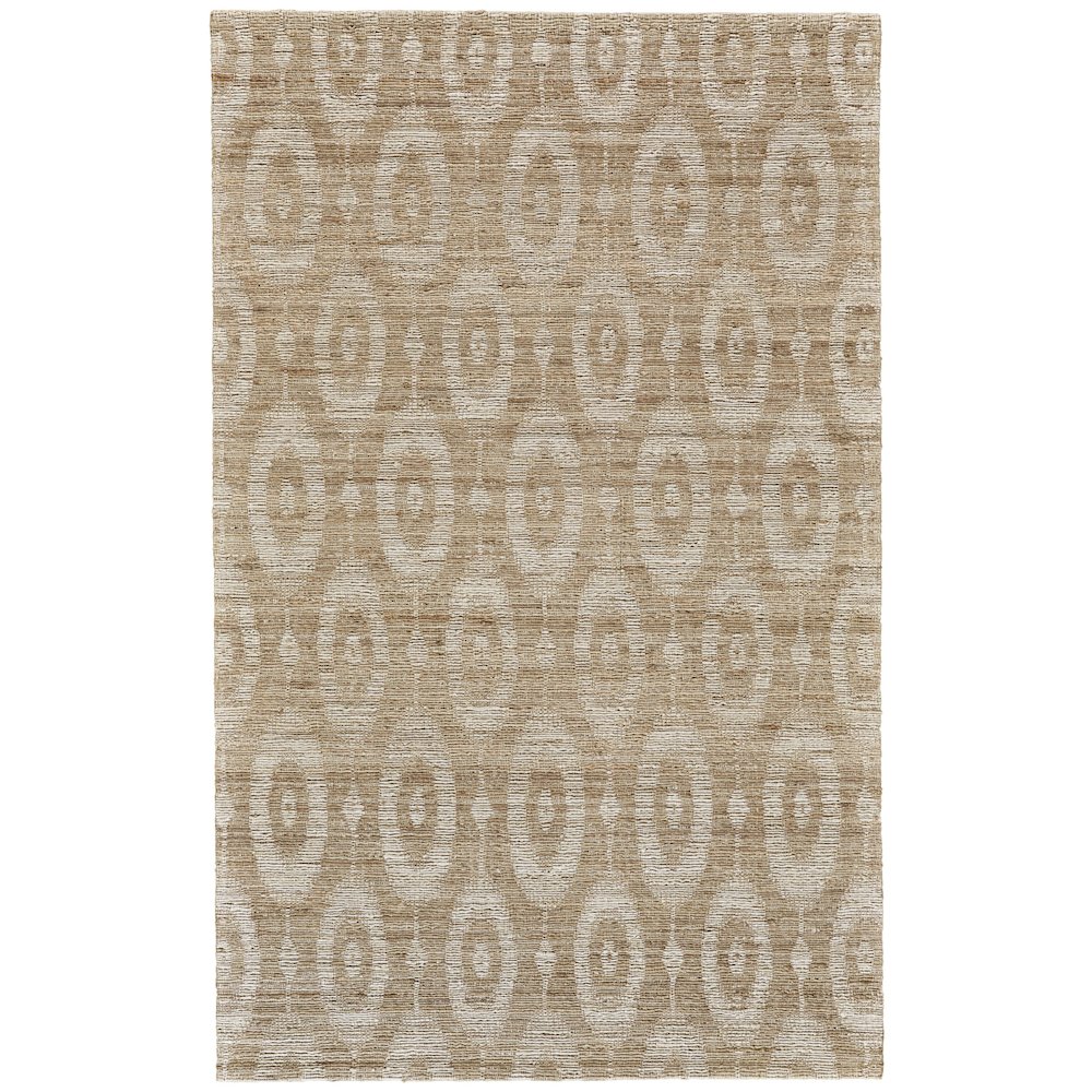 Lilliana Transitional Geometric, Tan/Ivory, 5' x 8' Area Rug. Picture 1