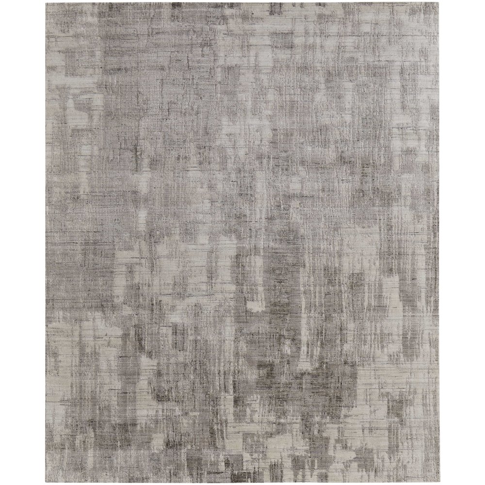 Eastfield Modern Abstract, Gray/Ivory, 5' x 8' Area Rug. Picture 1