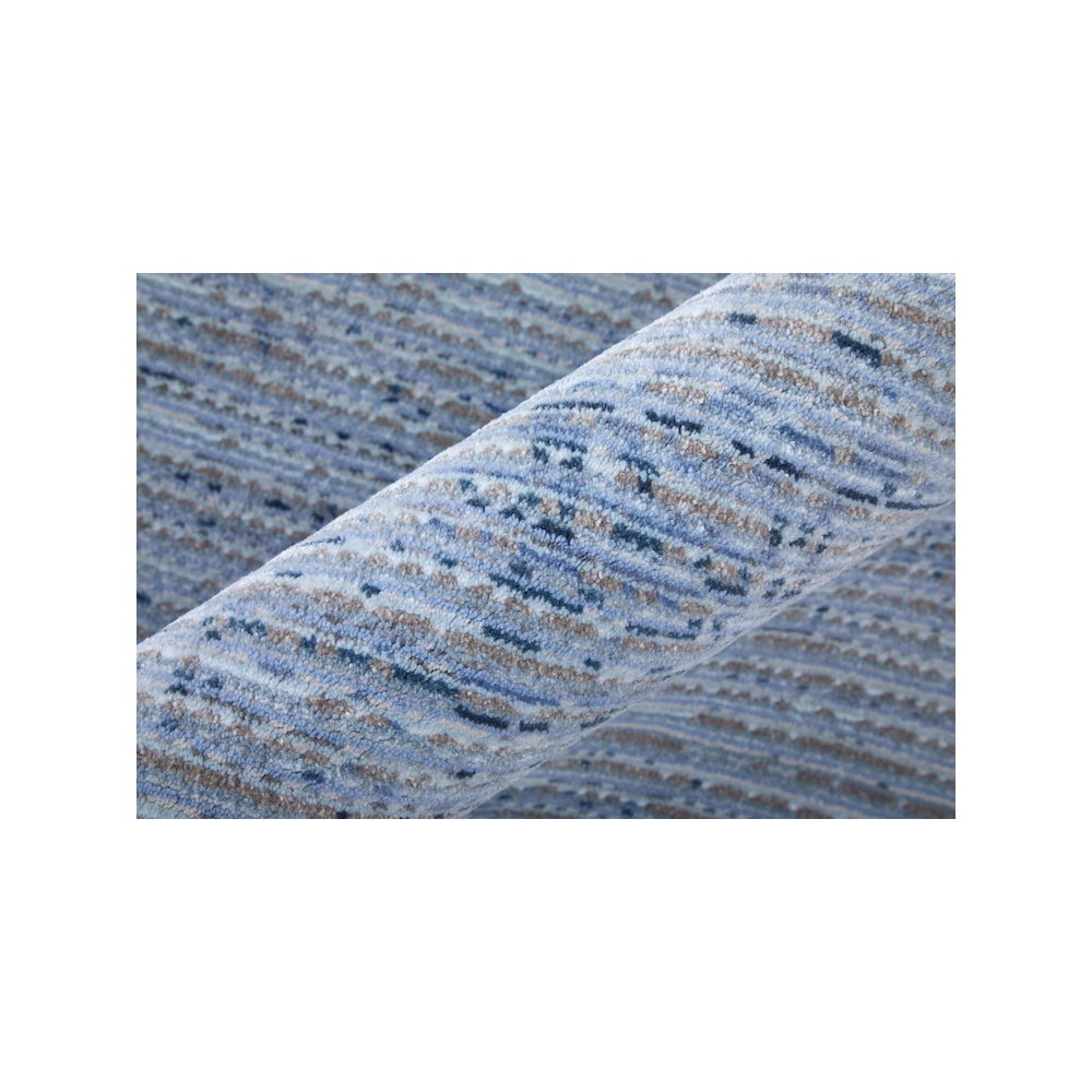 Deja Modern Solid, Blue, 9'-0" x 12'-8" Area Rug. Picture 4