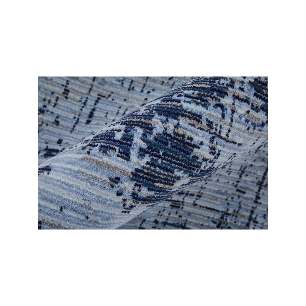 Sonora Modern Abstract, Blue/Black, 7'-10" x 10'-3" Area Rug. Picture 4