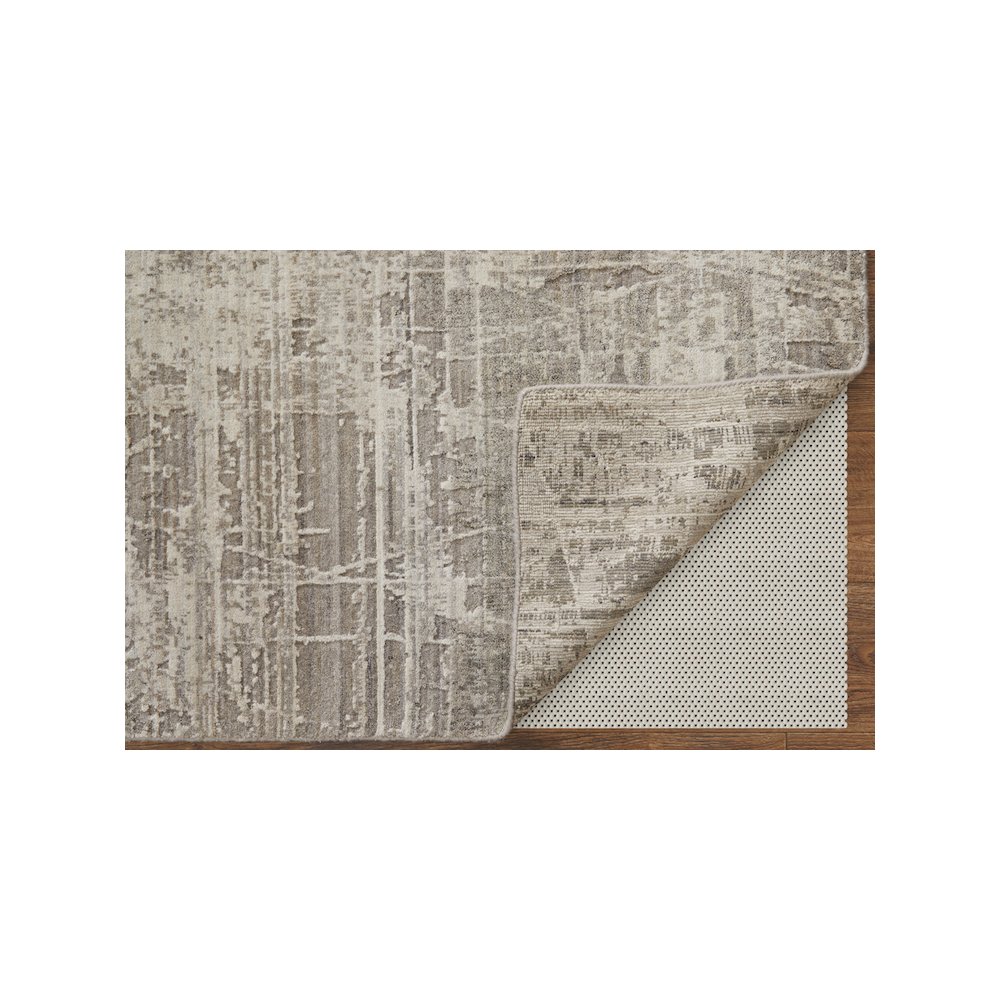 Eastfield Modern Abstract, Gray/Ivory, 3' x 5' Accent Rug. Picture 4