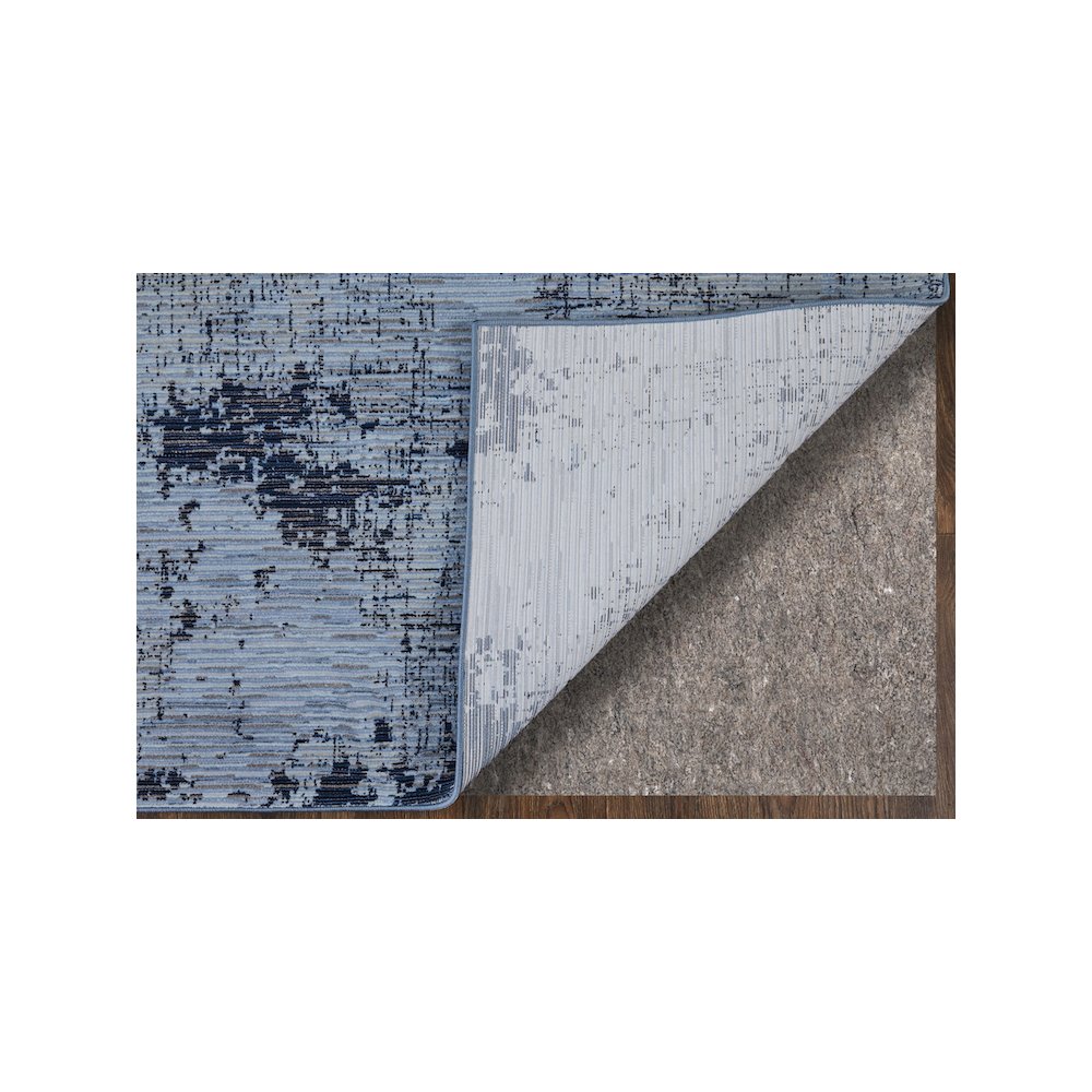 Sonora Modern Abstract, Blue/Black, 7'-10" x 10'-3" Area Rug. Picture 3