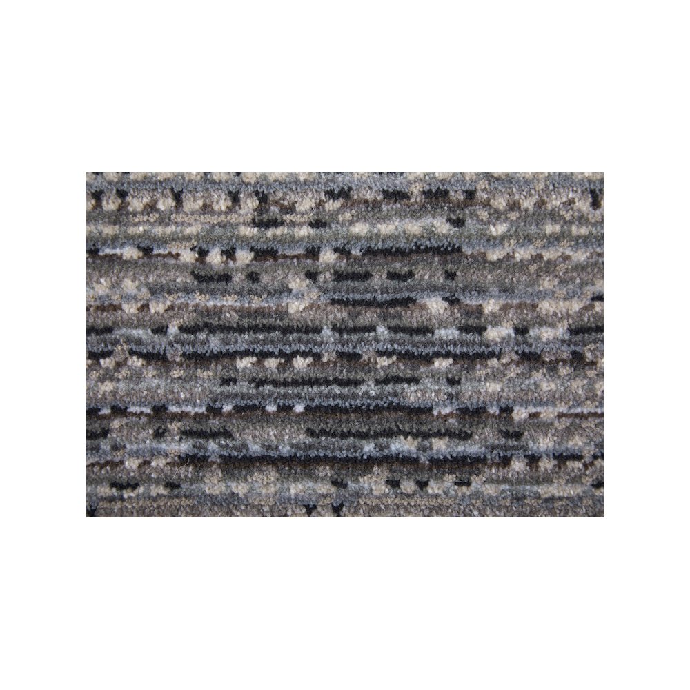 Deja Modern Solid, Gray/Ivory/Taupe, 2' x 3' Accent Rug. Picture 5