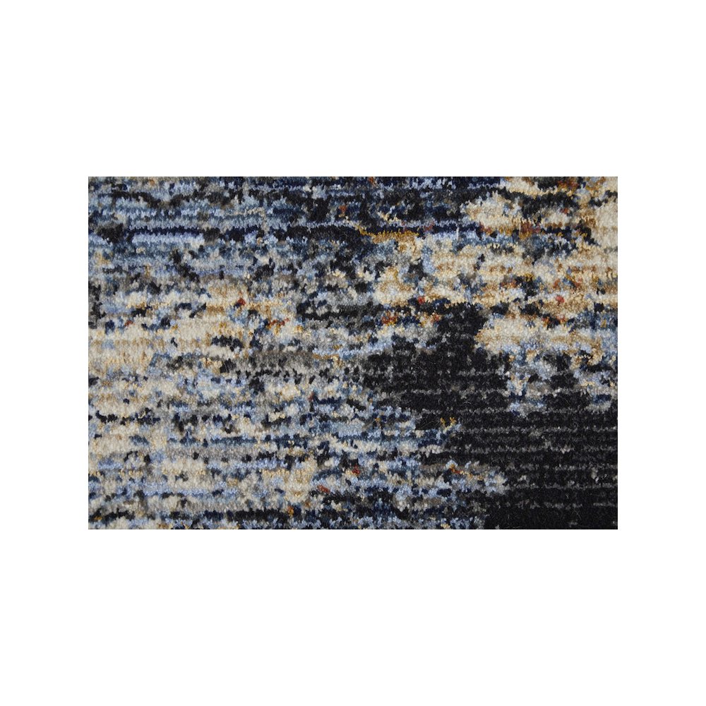 Sonora Modern Abstract, Tan/Blue/Gray, 6'-7" x 9'-6" Area Rug. Picture 5