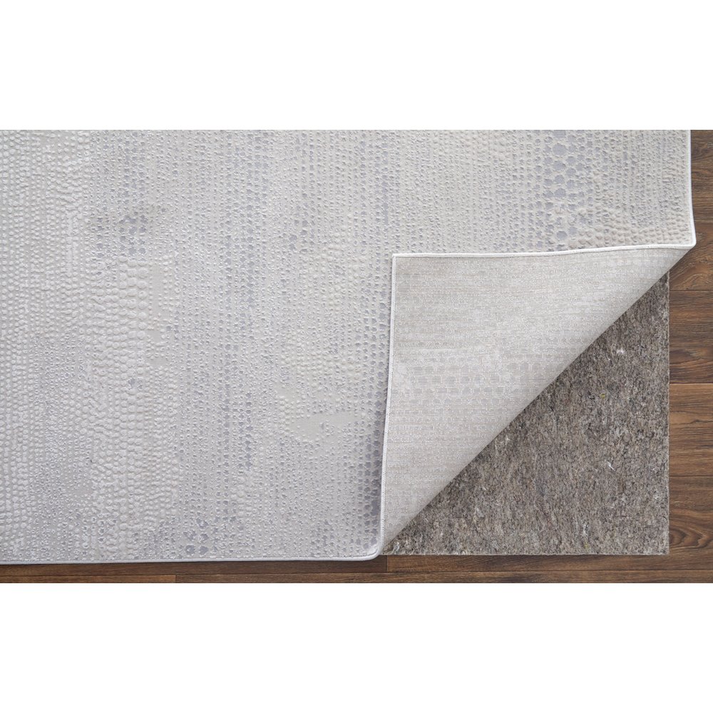 Prasad Modern Distressed, Ivory/Silver/Gray, 8' x 11' Area Rug. Picture 5