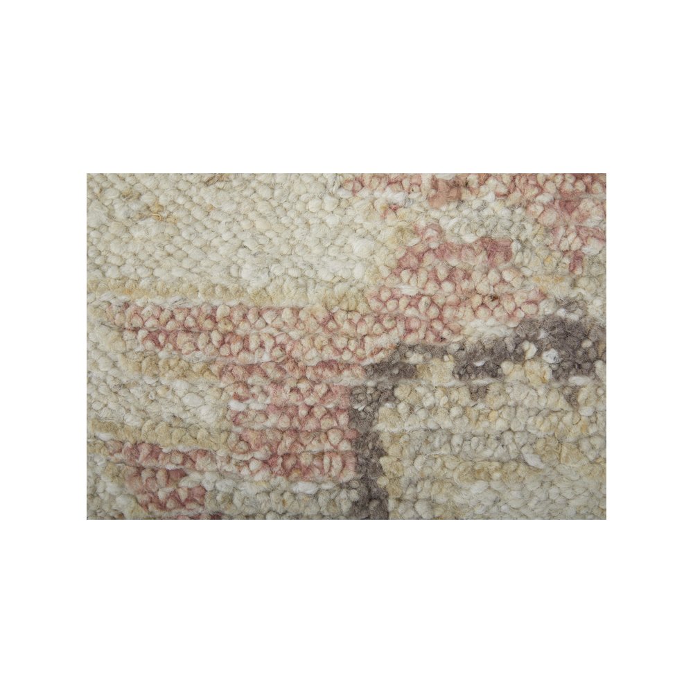 Transitional Floral & Botanical, Ivory/Orange/Gray, 5'-6" x 8'-6" Area Rug. Picture 6