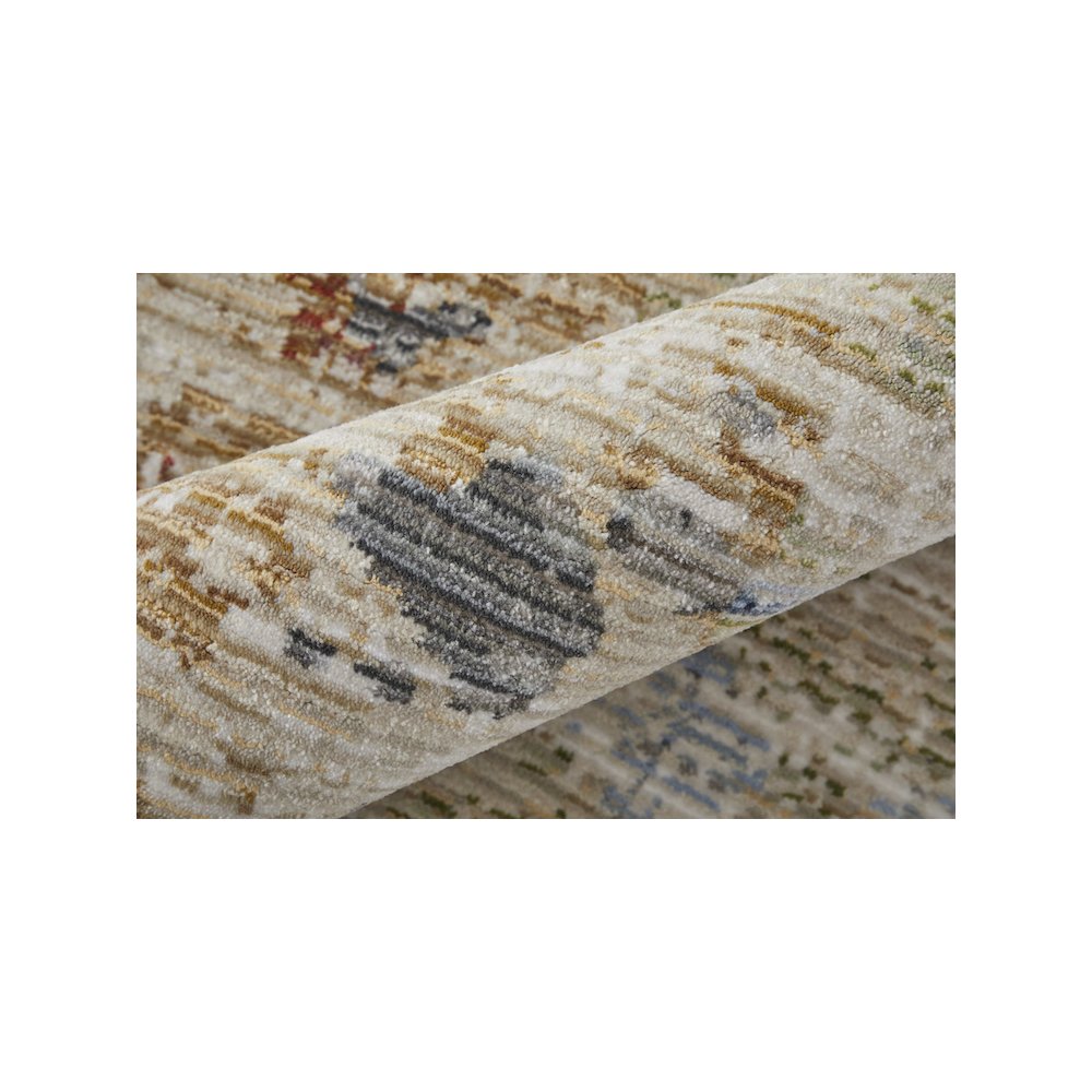 Sonora Modern Abstract, Ivory/Blue/Red, 2' x 3' Accent Rug. Picture 5
