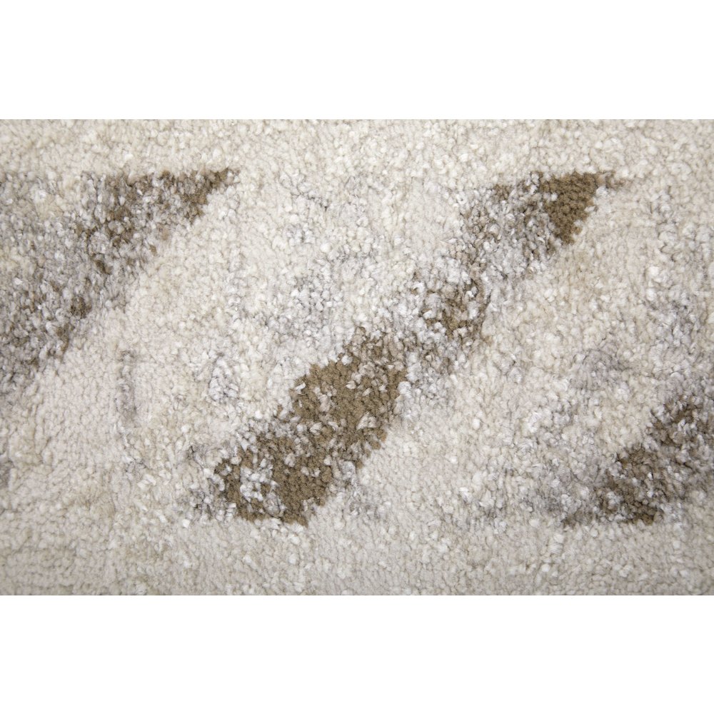Vancouver Modern Geometric, Ivory/Tan/Brown, 6'-7" x 9'-6" Area Rug. Picture 6