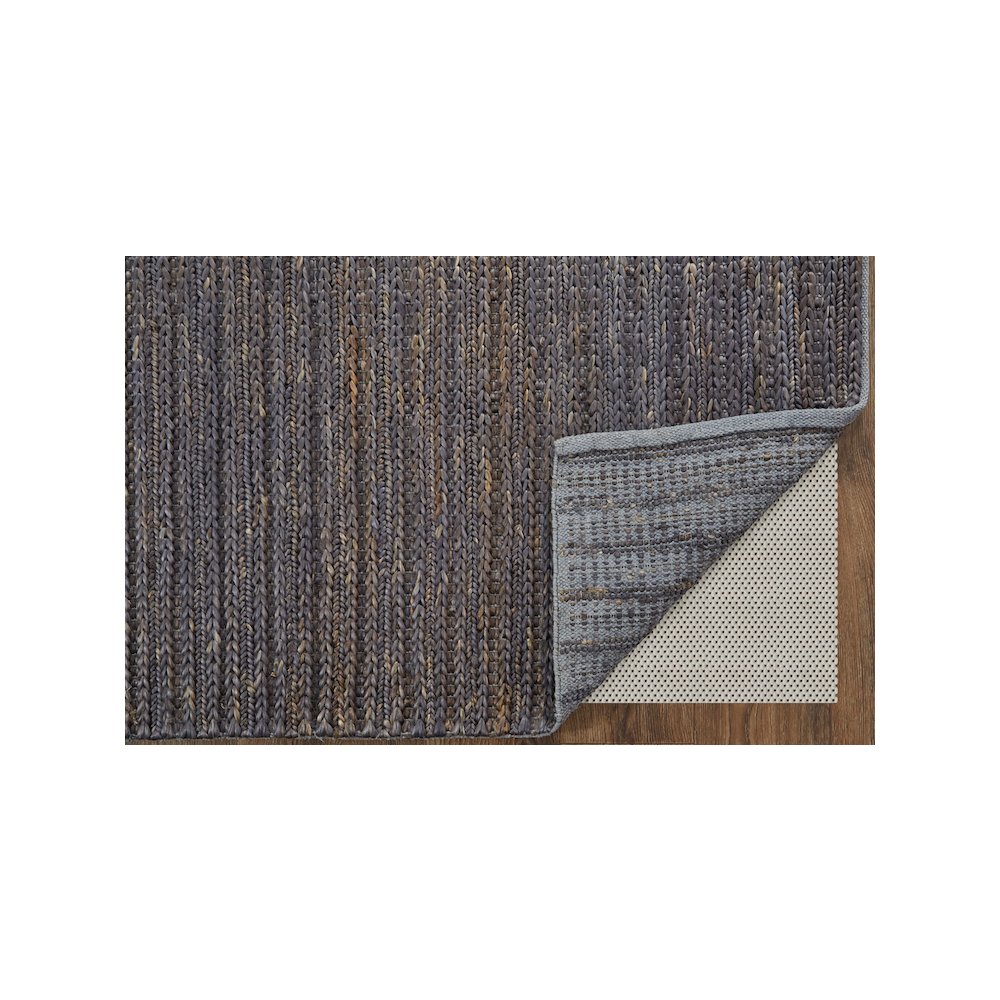 Kaelani Natural Handmade Area Rug, Solid Color, Midnight Blue/Brown, 8ft x 11ft, 6850769FONX000G99. Picture 4