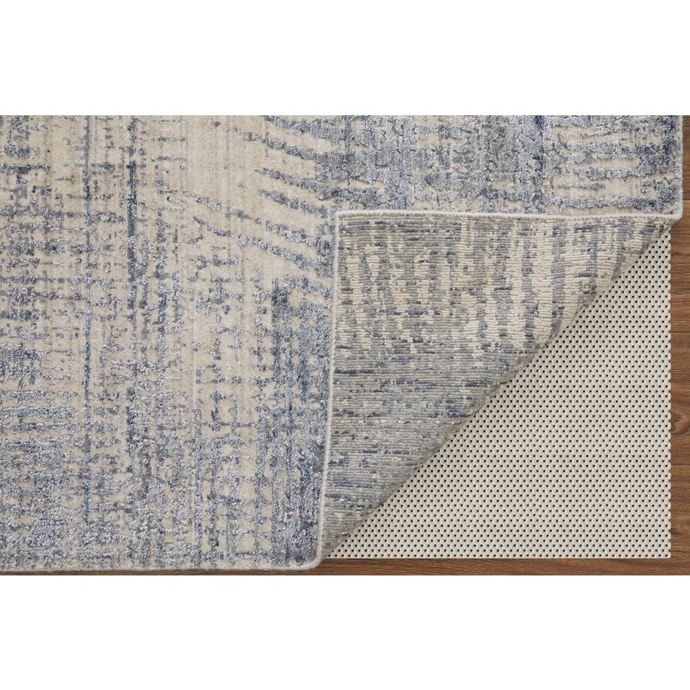 Eastfield Modern Abstract, Blue/Ivory/Gray, 8' x 10' Area Rug. Picture 4