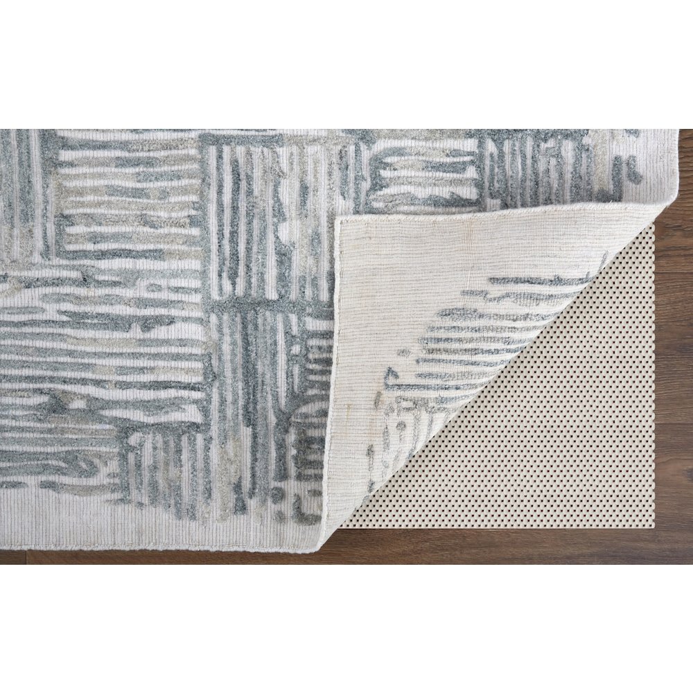 Elias Modern Abstract, Green/Blue/Ivory, 2' x 3' Accent Rug. Picture 4