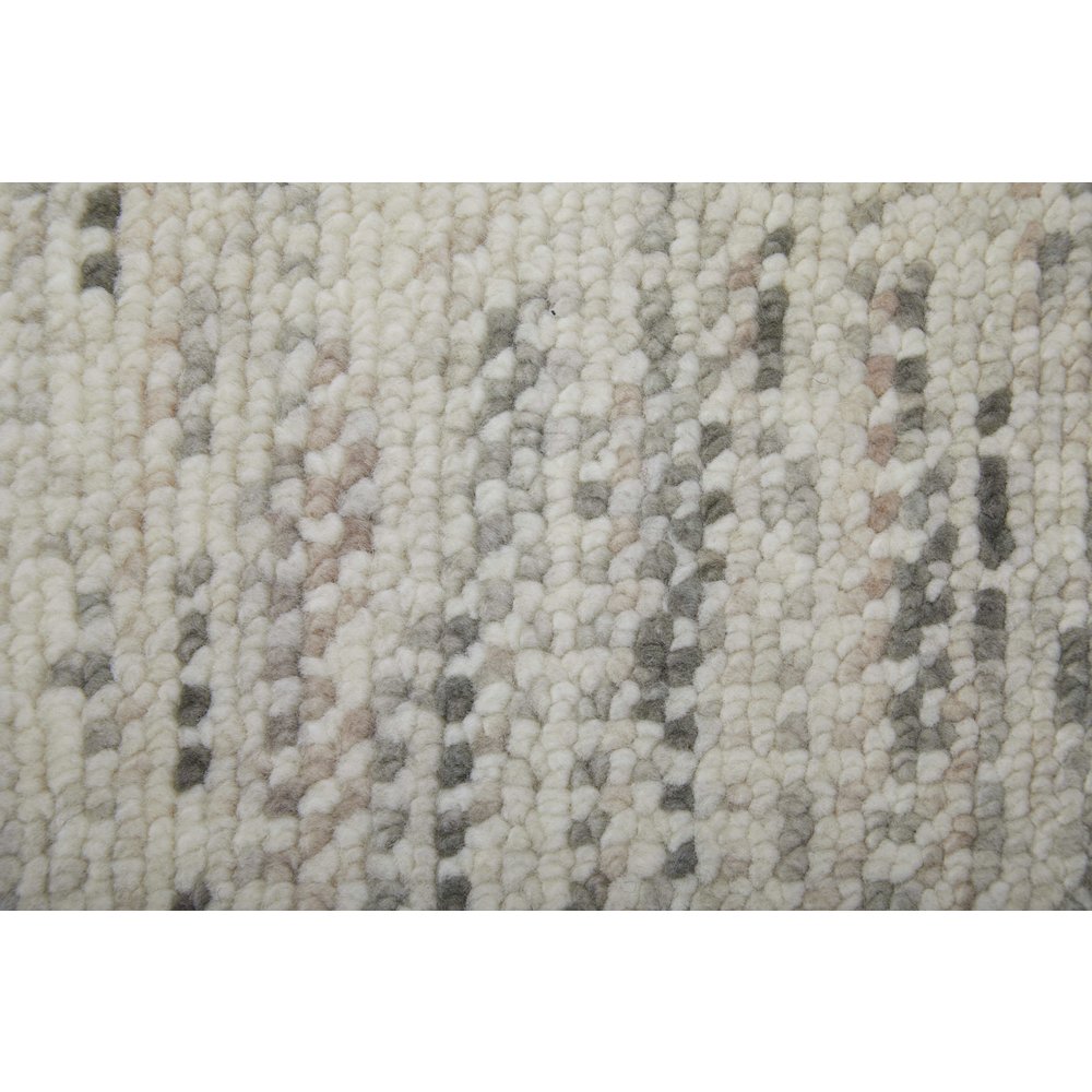 Branson Transitional Solid, Ivory/Pink/Gray, 2' x 3' Accent Rug. Picture 6