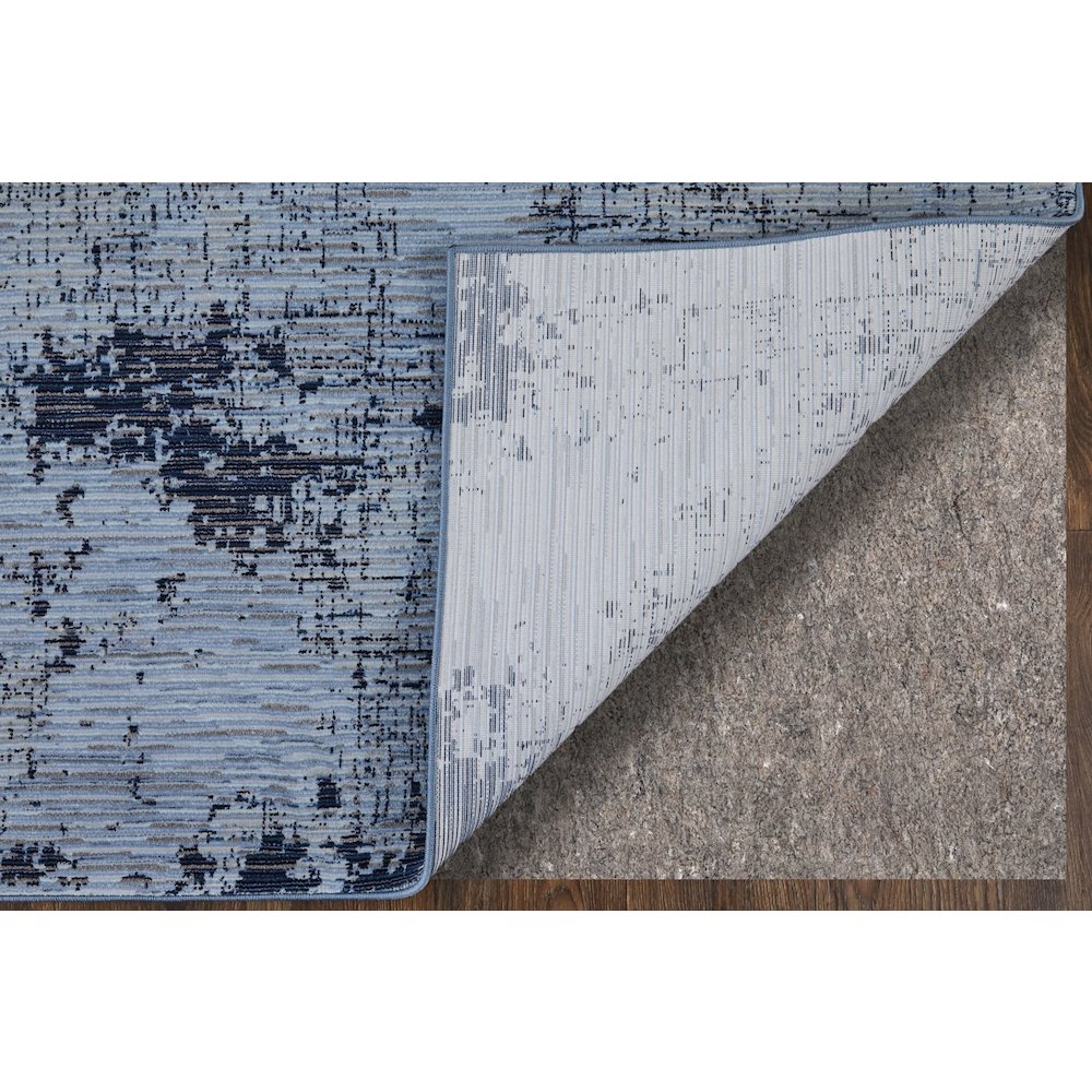 Sonora Modern Abstract, Blue/Black, 5' x 7'-6" Area Rug. Picture 3
