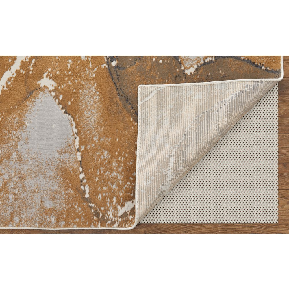 Clio Modern Abstract, Gray/Brown, 9' x 12' Area Rug. Picture 4