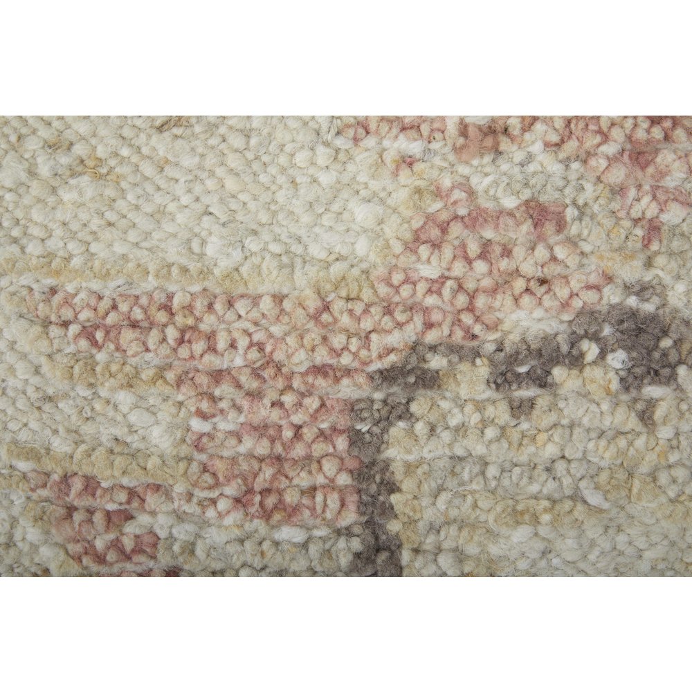 Transitional Floral & Botanical, Ivory/Orange/Gray, 8'-6" x 11'-6" Area Rug. Picture 6