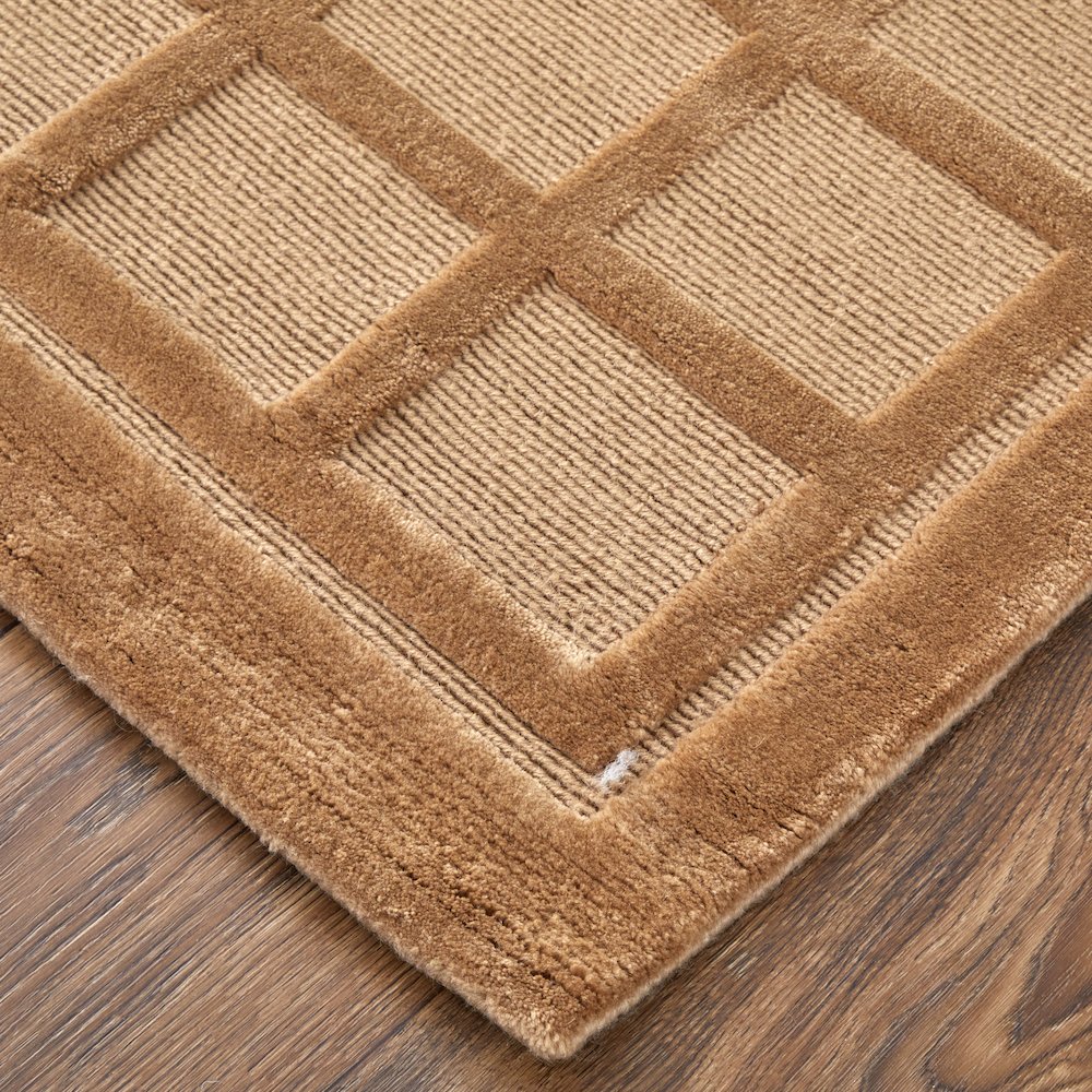 Channels Modern Geometric, Tan, 2' x 3' Accent Rug. Picture 2