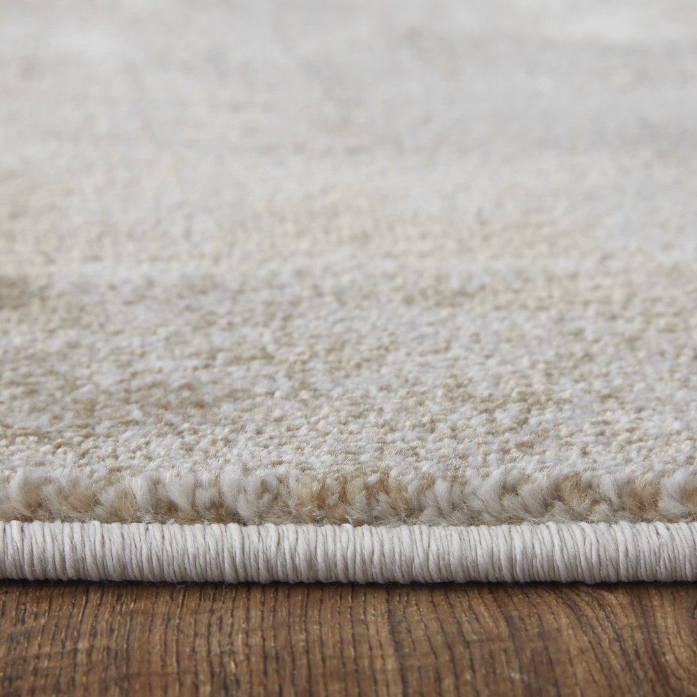 Waldor Modern Watercolor, Brown/Tan/Ivory, 8' x 11' Area Rug. Picture 9