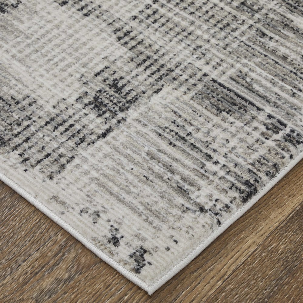 Sonora Modern Abstract, Gray/Ivory, 9'-0" x 12'-8" Area Rug. Picture 3