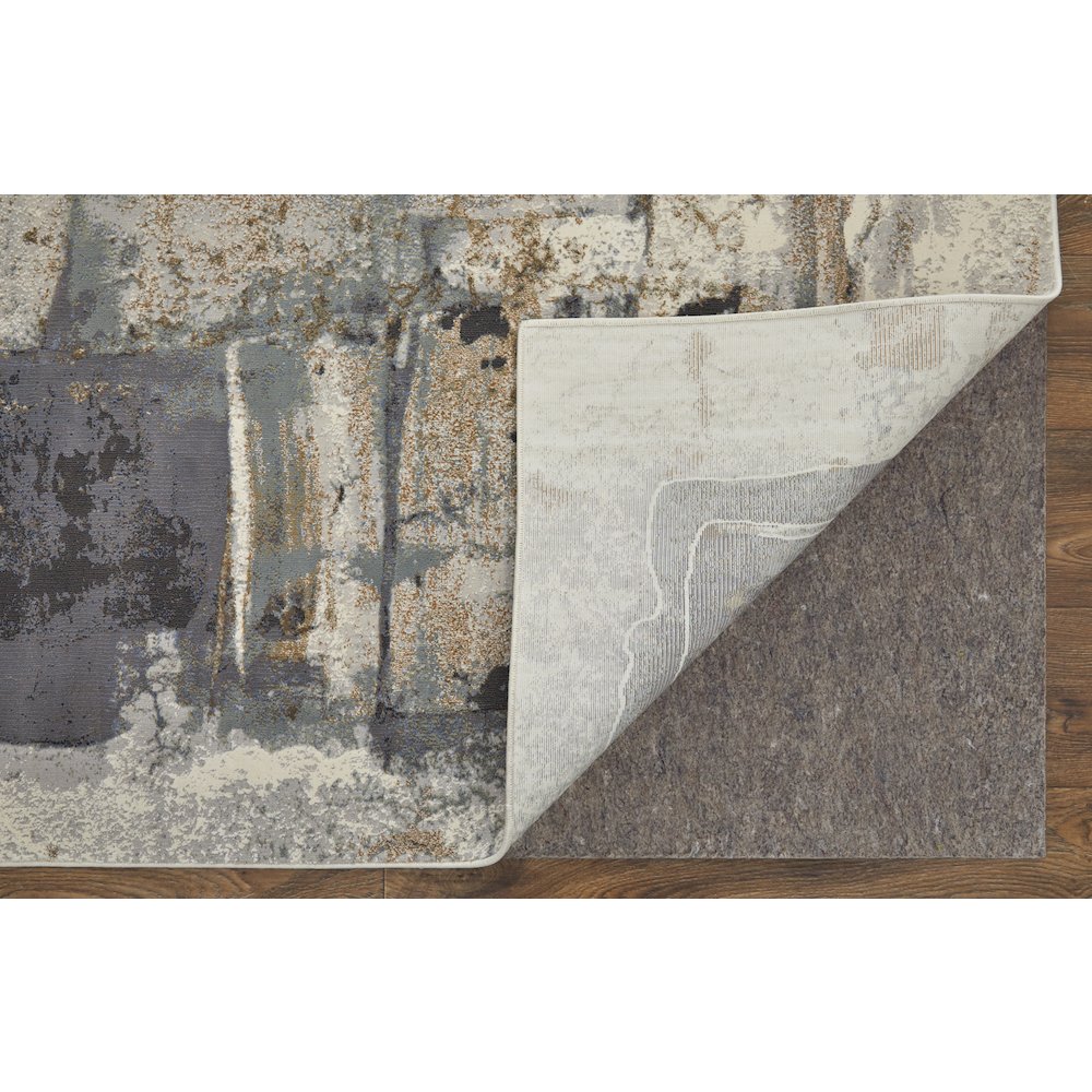 Clio Modern Watercolor, Brown/Gray/Black, 9' x 12' Area Rug. Picture 4