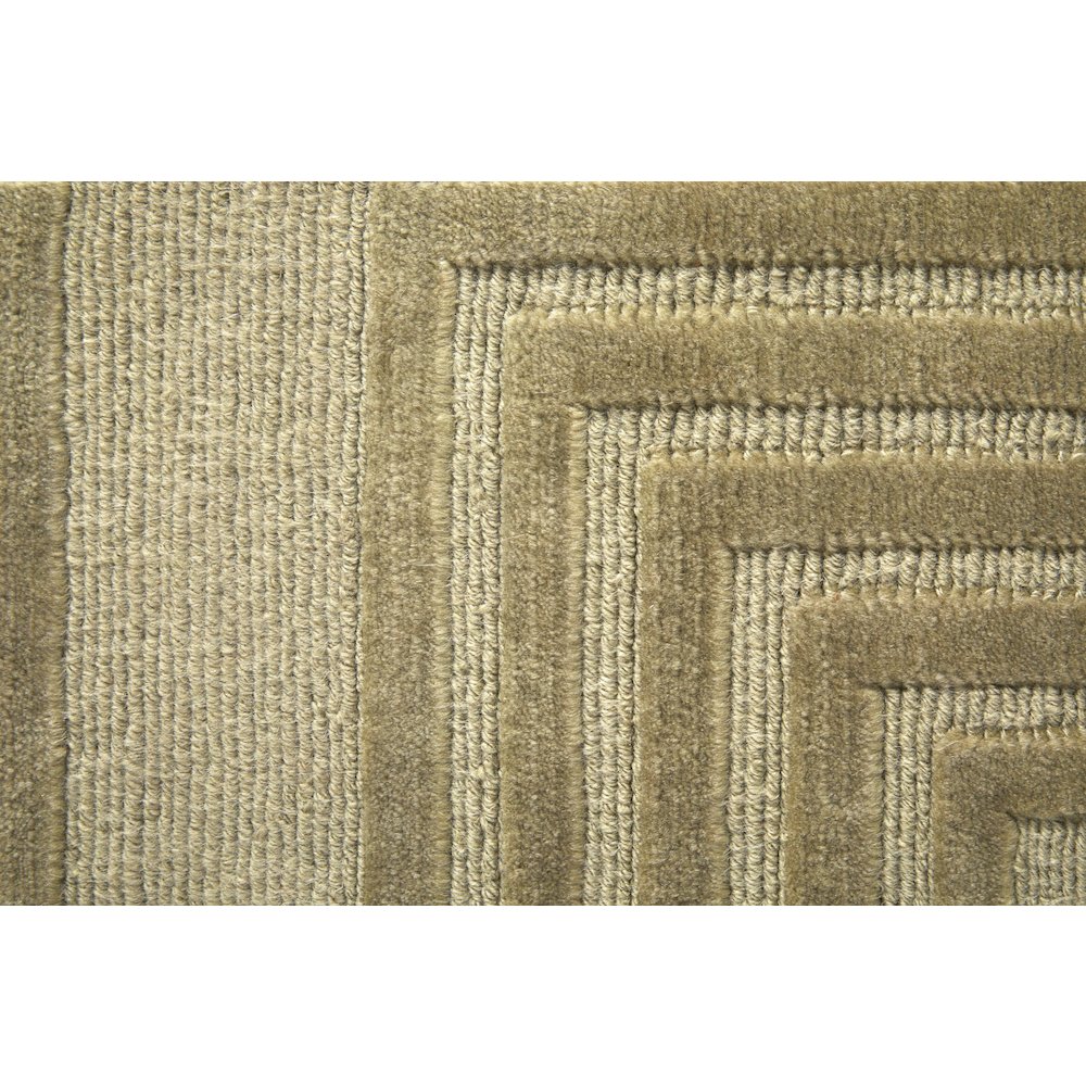 Channels Modern Geometric, Green, 7'-9" x 9'-9" Area Rug. Picture 6