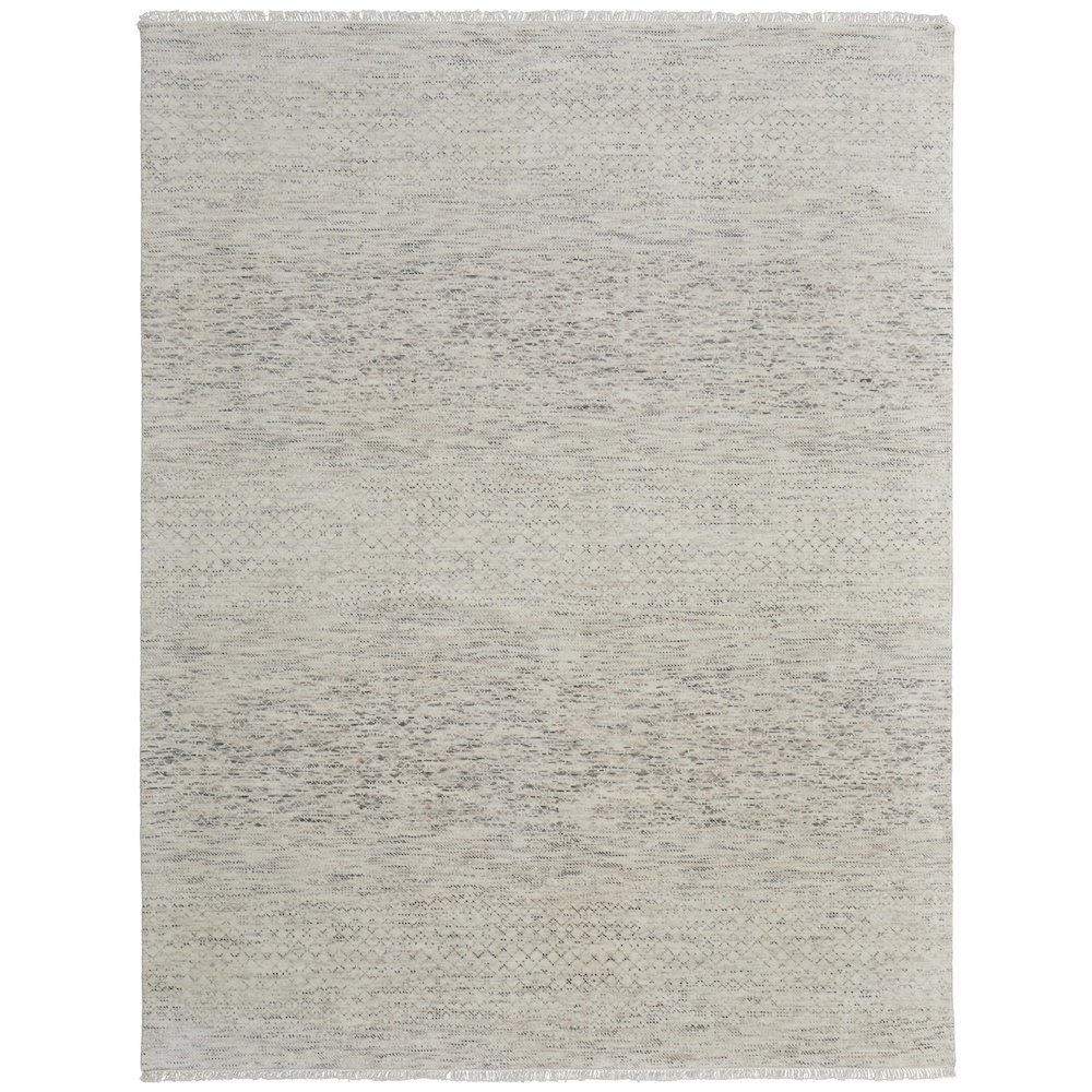 Branson Transitional Solid, Ivory/Pink/Gray, 2' x 3' Accent Rug. Picture 1