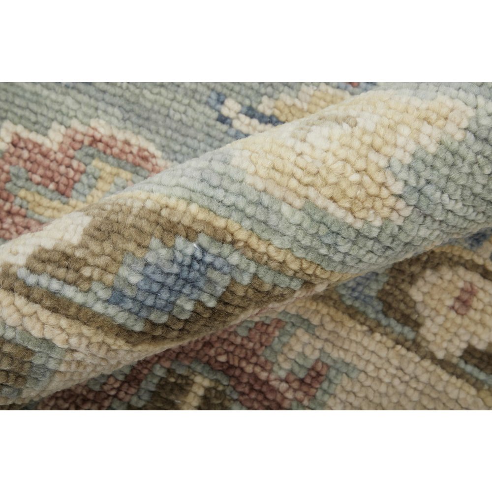 Fillmore Transitional Floral & Botanical, Blue/Ivory/Yellow, 2' x 3' Accent Rug. Picture 5