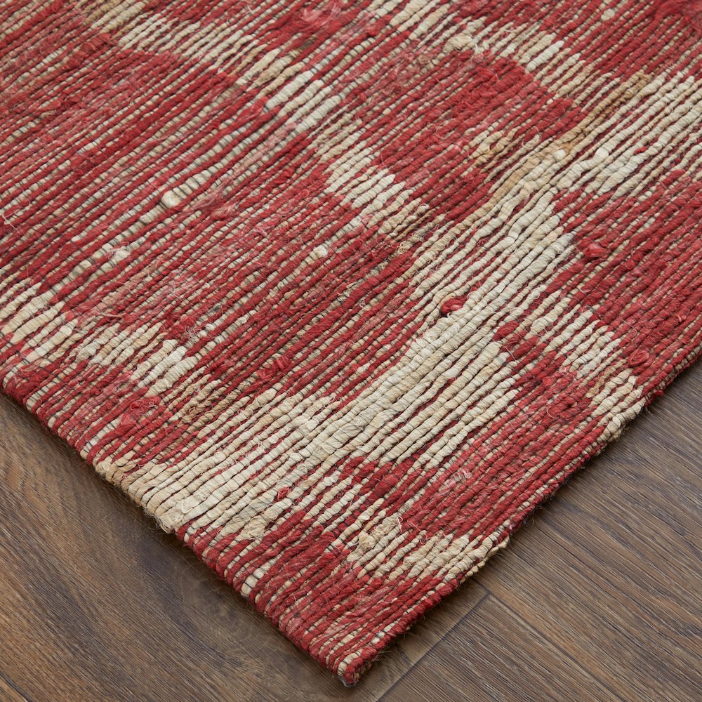 Lilliana Transitional Geometric, Red/Tan, 9'-6" x 13'-6" Area Rug. Picture 2