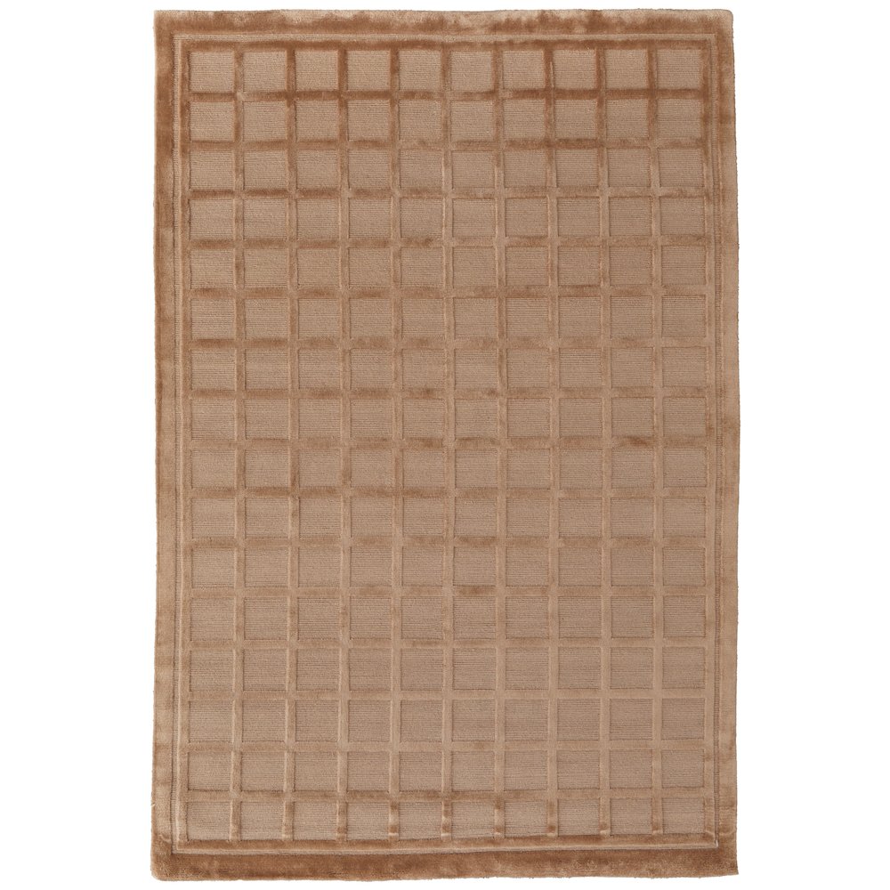 Channels Modern Geometric, Tan, 2' x 3' Accent Rug. Picture 1