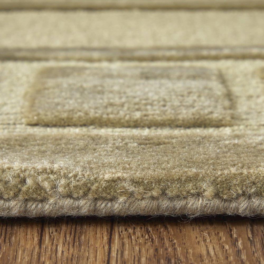 Channels Modern Geometric, Green, 7'-9" x 9'-9" Area Rug. Picture 8
