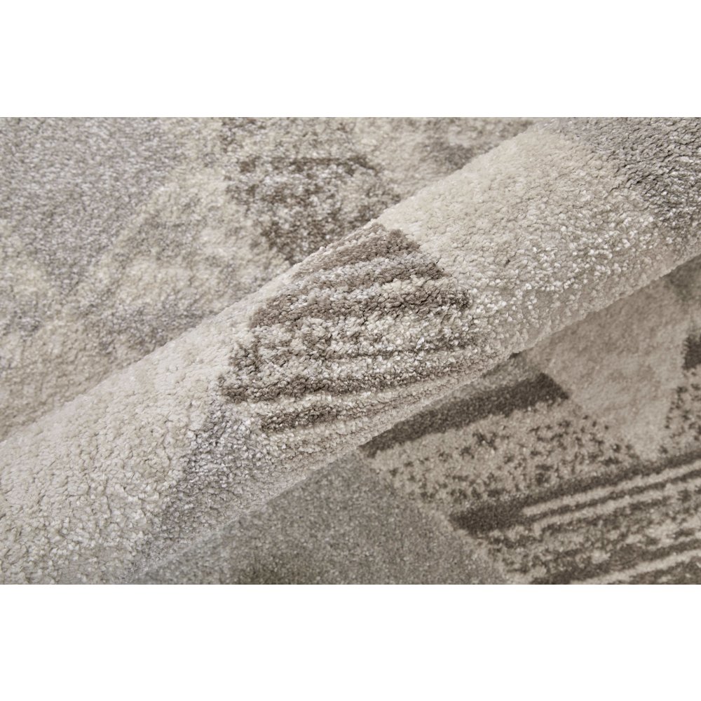 Vancouver Modern Geometric, Tan/Brown/Ivory, 5' x 8' Area Rug. Picture 6