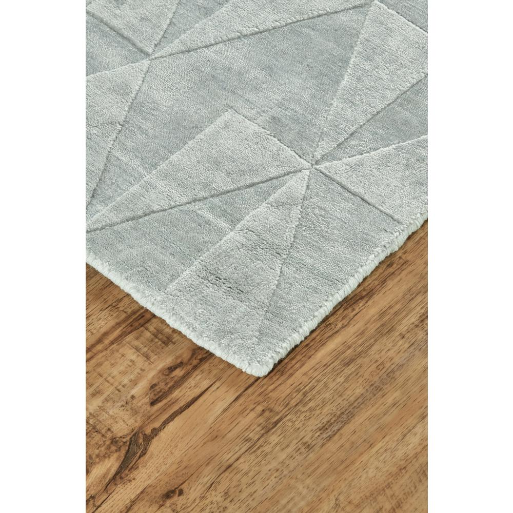 Gramercy Luxe Viscose Rug, High-low Pile, Misty Blue, 4ft x 6ft Accent Rug, 6206335FMST000C00. Picture 3