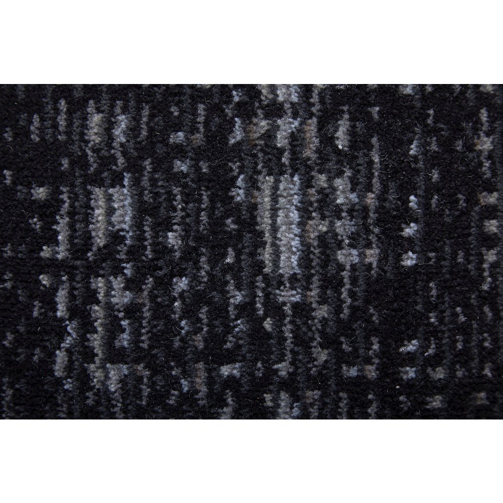 Deja Modern Solid, Black/Silver/Gray, 7'-10" x 10'-3" Area Rug. Picture 5