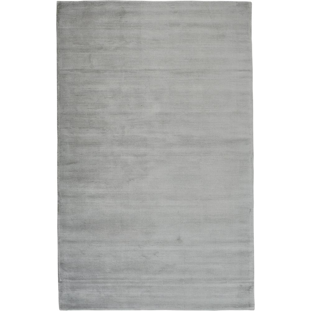 Batisse Plush Viscose Hand Loomed Rug, Vapor Gray, 5ft x 8ft Area Rug, 6698717FMST000E10. Picture 2