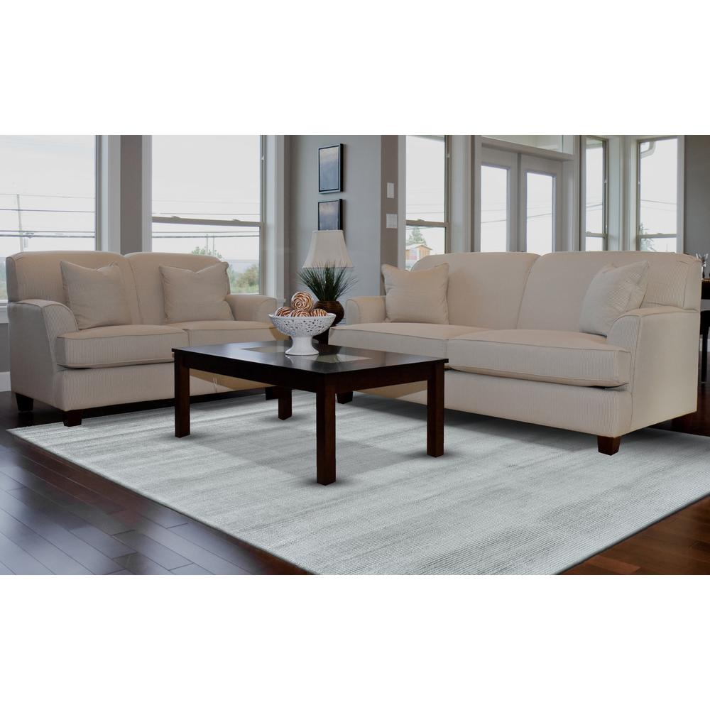 Batisse Plush Viscose Hand Loomed Rug, Vapor Gray, 5ft x 8ft Area Rug, 6698717FMST000E10. Picture 1
