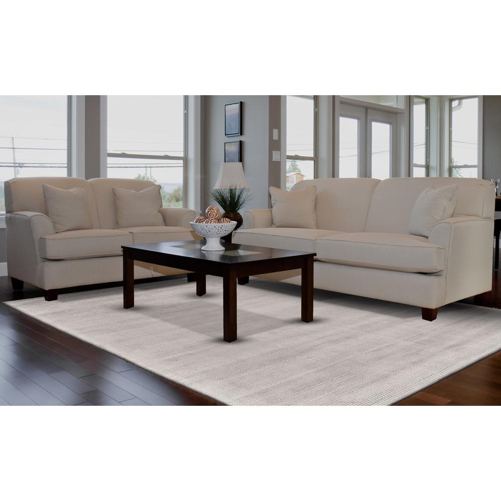 Batisse Plush Viscose Hand Loomed Rug, Light Gray/SIlver, 5ft x 8ft Area Rug, 6698717FSLV000E10. Picture 1