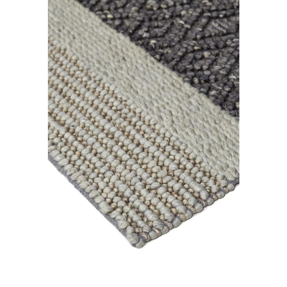 Berkeley Modern Eco-Friendly Bouclé Rug, Chracoal Gray/Tan, 5ft x 8ft Area Rug, 6790811FSNDMLTE10. Picture 3