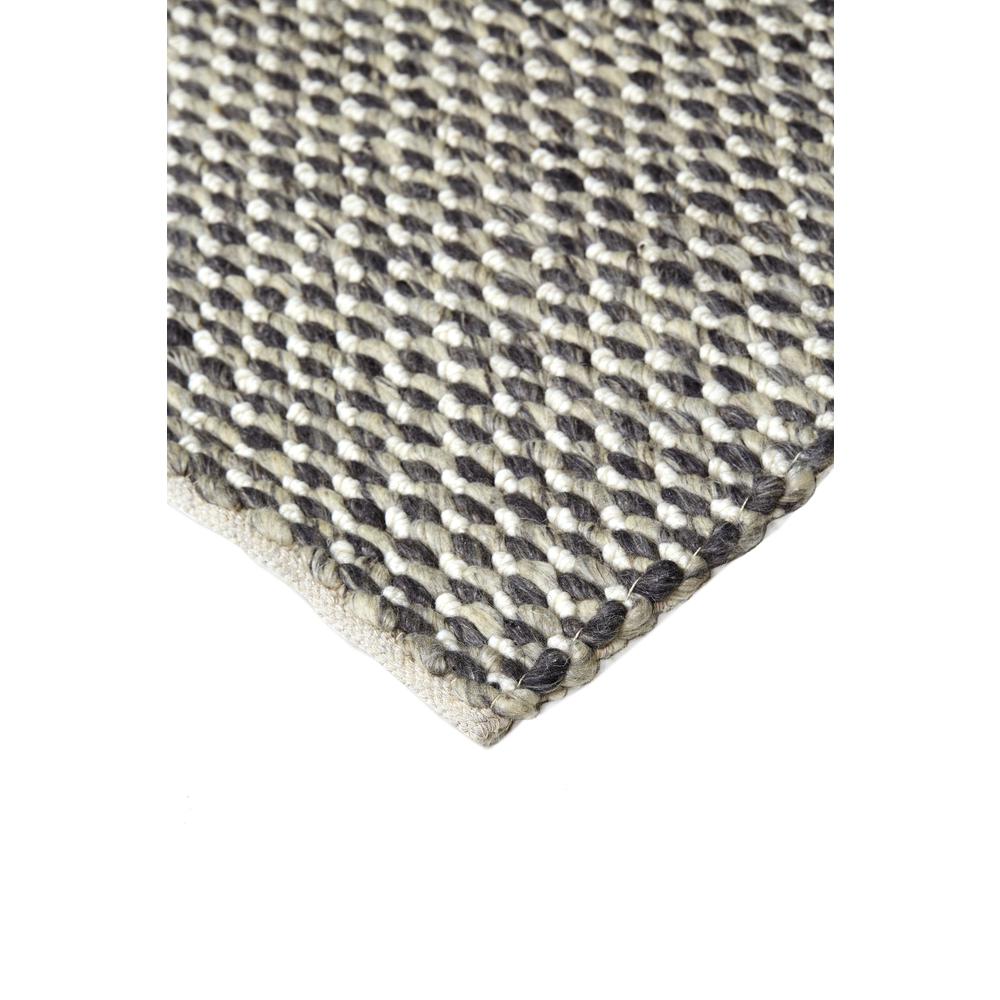 Berkeley Modern Eco-Friendly Bouclé Rug, Chracoal Gray/Ivory, 5ft x 8ft Area Rug, 6790812FGRY000E10. Picture 3