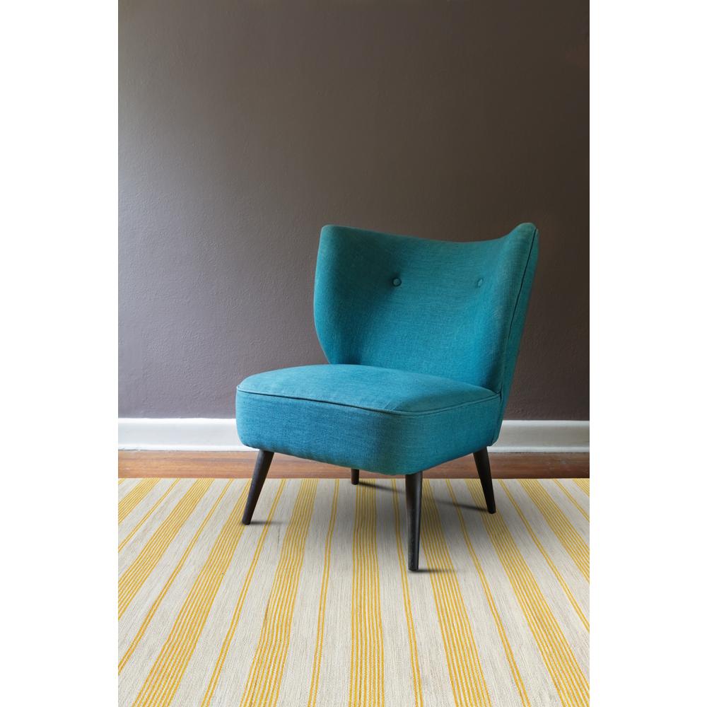Duprine Eco-Friendly PET Rug, Outdoor, Sun Yellow 5ft x 8ft Area Rug, 7220560FGLD000E10. Picture 1