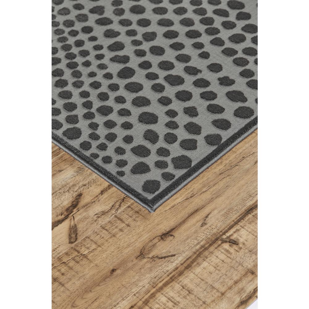 Gaspar Modern Dotted Texture Rug, Dark Silver Gray, 2ft - 10in x 8ft, Runner, 7873835FCASDGYI1C. Picture 3
