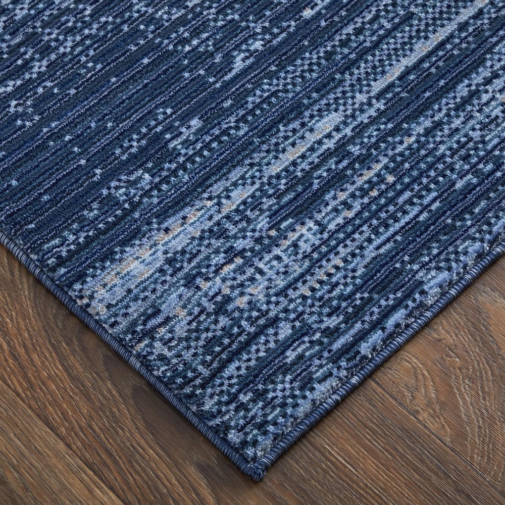 Deja Modern Solid, Blue/Silver, 7'-10" x 10'-3" Area Rug. Picture 2