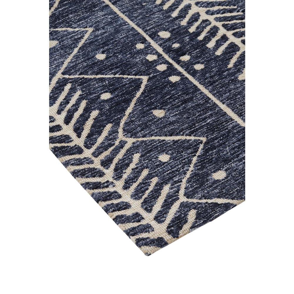 Colton Modern Mid-century Tribal Rug, Denim Blue, 5ft x 8ft Area Rug, 8748318FDNM000E10. Picture 3