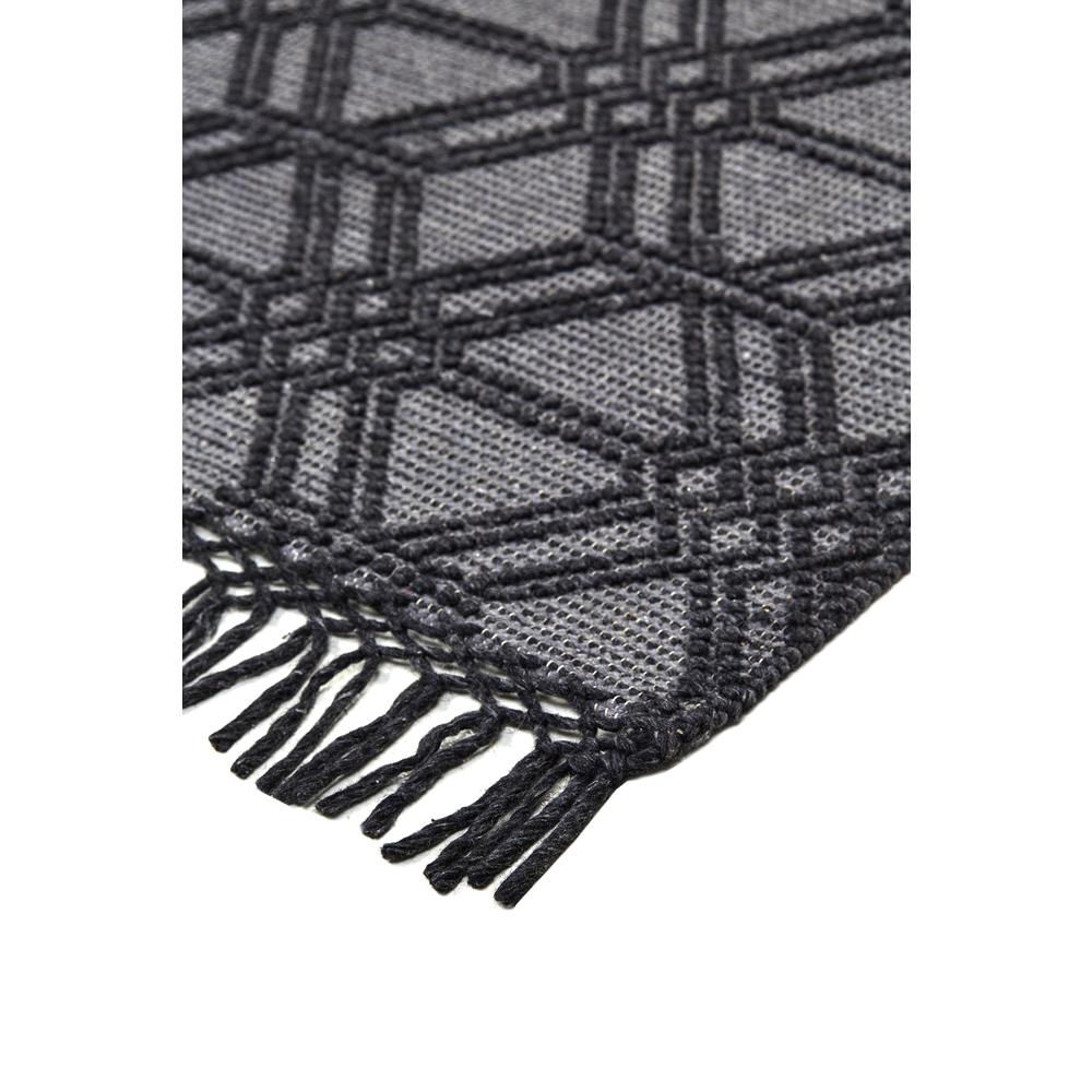 Phoenix Contemporary Moroccan Style Rug, Charcoal Gray, 5ft x 7ft - 6in Area Rug, 8820807FCHL000E70. Picture 3