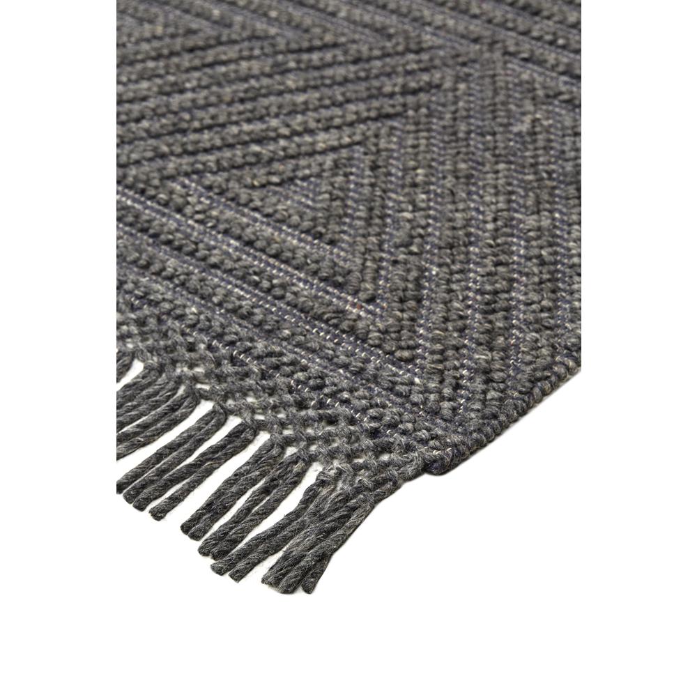 Phoenix Contemporary Moroccan Style Rug, Charcoal Gray, 5ft x 7ft - 6in Area Rug, 8820810FSLTGRYE70. Picture 3