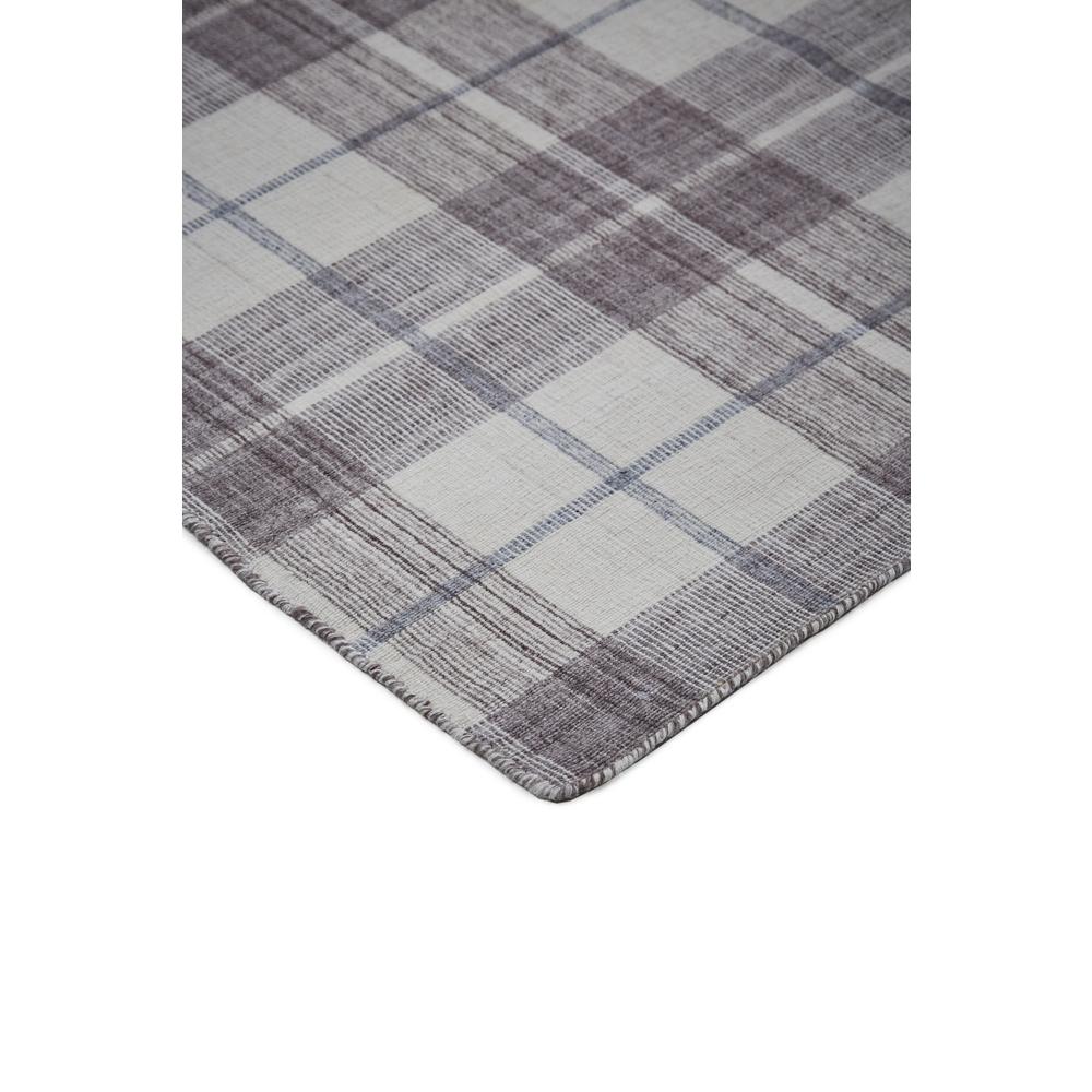 Crosby Eco-Friendly PET Dhurrie, Ivory/Taupe Gray, 5ft x 8ft Area Rug, 8830566FIVYGRYE10. Picture 2