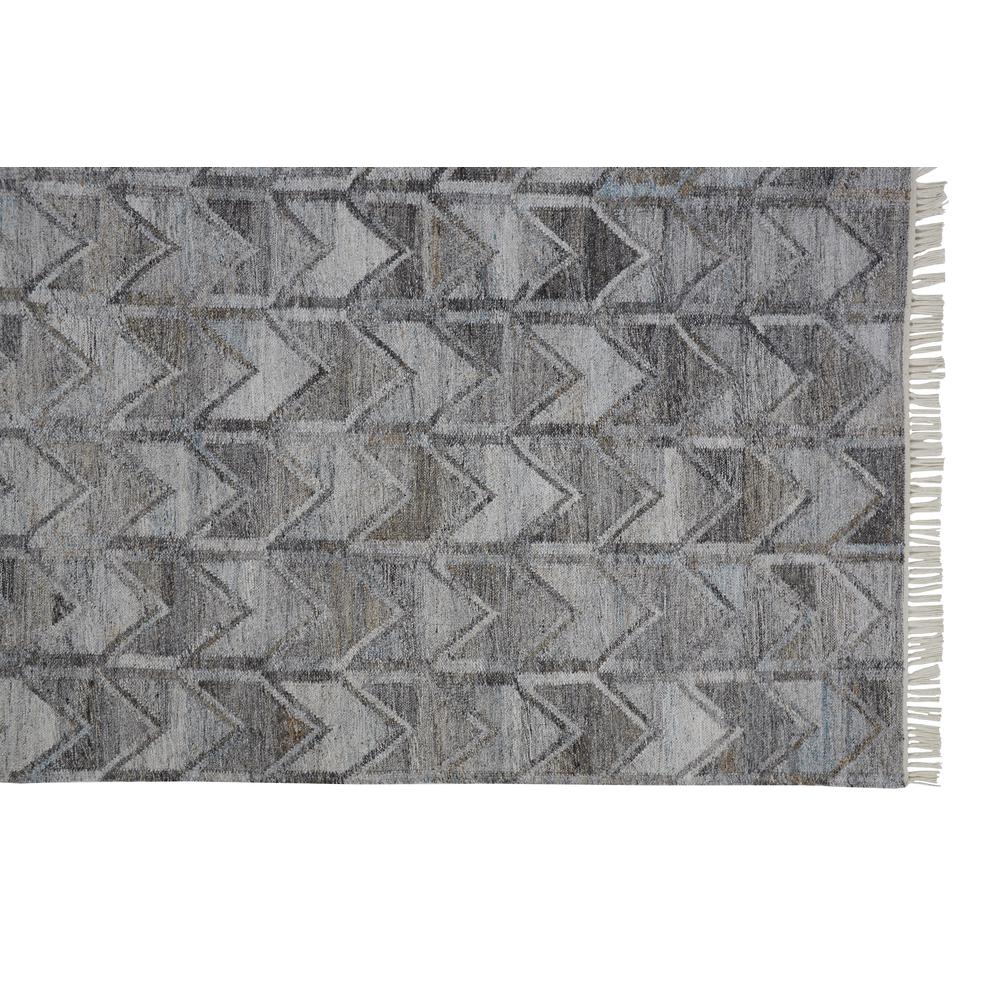 Beckett Eco-Friendly Moroccan Chevron Rug, Light/Dark Gray, 5ft x 8ft Area Rug, 8900813FGRY000E10. Picture 3