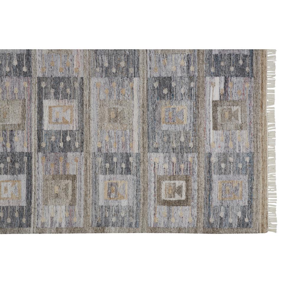 Beckett Eco-Friendly Moroccan Geometric Rug, Gray/Tan/Brown, 5ft x 8ft Area Rug, 8900816FCHLMLTE10. Picture 3