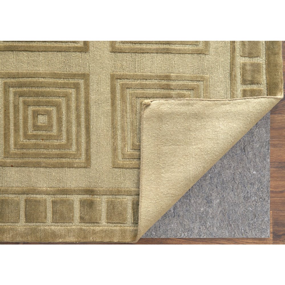 Channels Modern Geometric, Green, 7'-9" x 9'-9" Area Rug. Picture 4