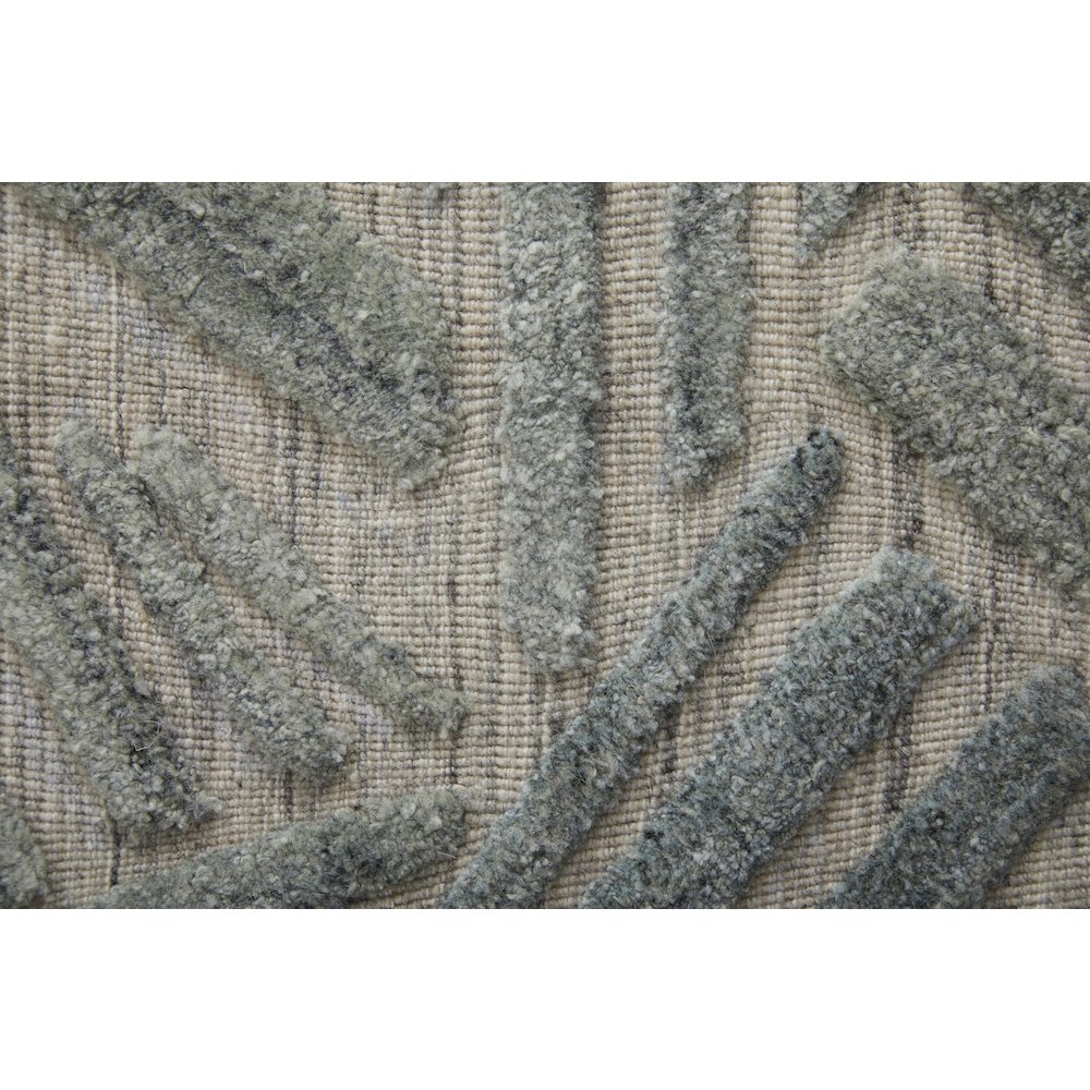 Elias Modern Abstract, Green/Ivory/Tan, 9' x 12' Area Rug. Picture 6