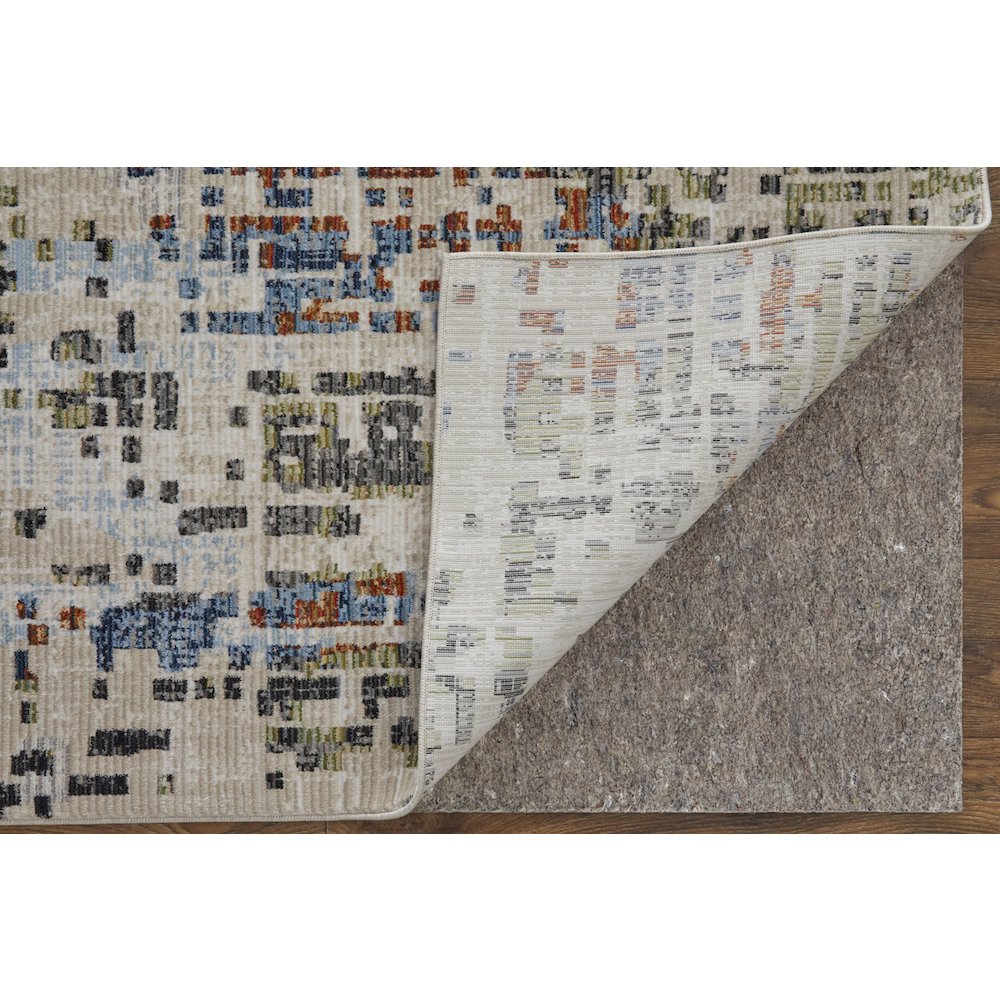 Sonora Modern Abstract, Ivory/Green/Blue, 2' x 3' Accent Rug. Picture 4